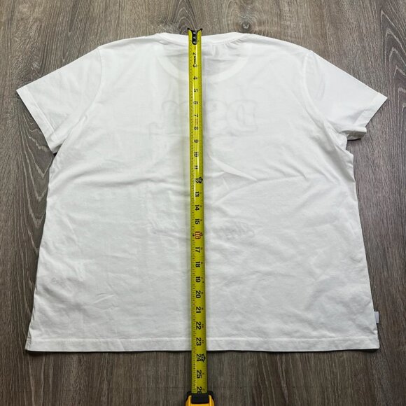 Desigual Mens White Short Sleeve Happy Days Ahead Graphic T-Shirt Size X-Large - Picture 8 of 9